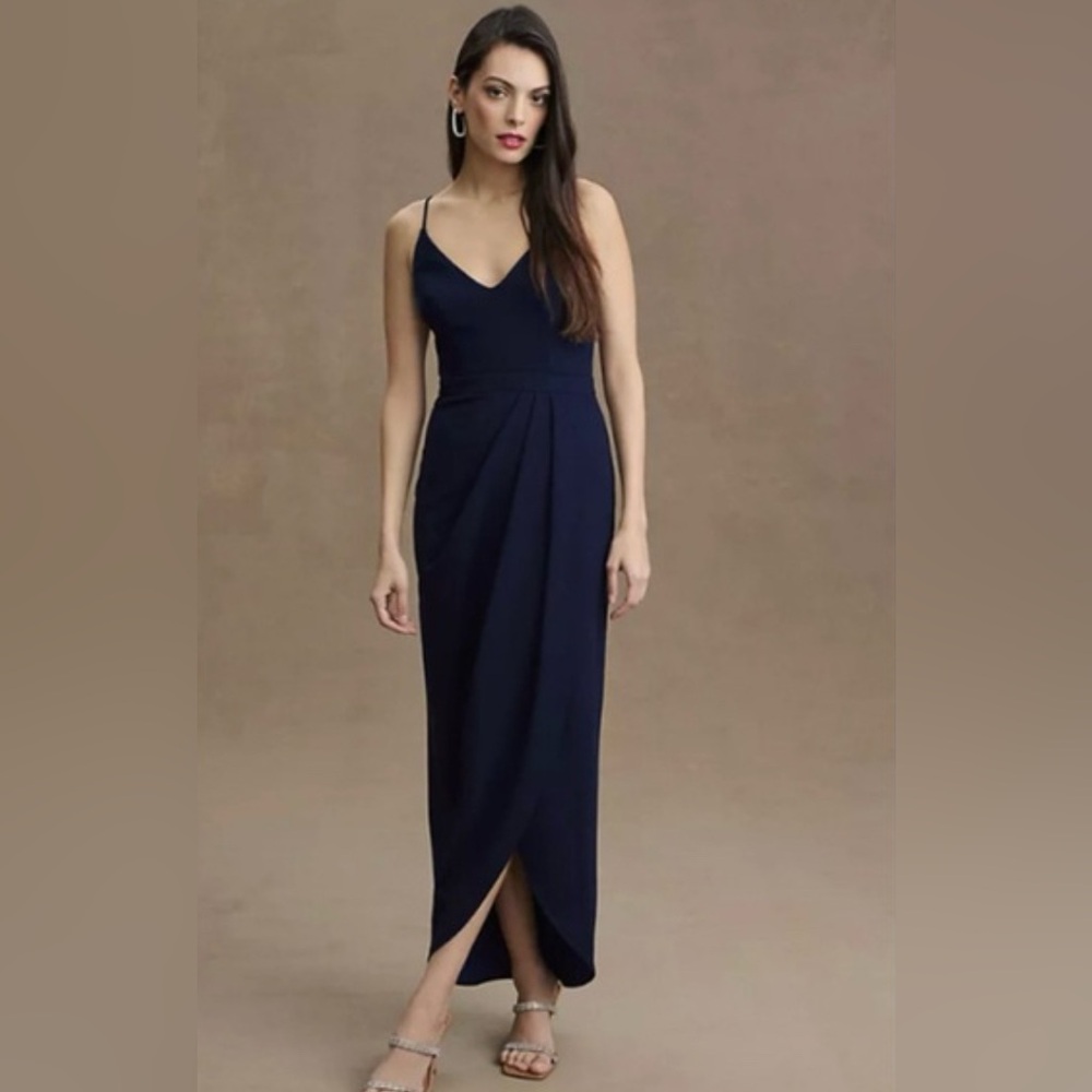 BHLDN Caron Dress, Midnight Navy, Size 0